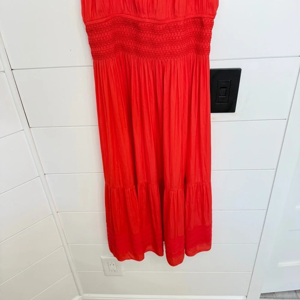 New! Current Air halter keyhole red midi dress 23676_7